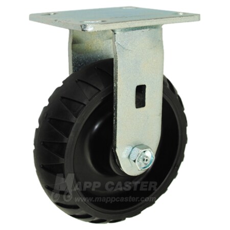 Mapp Caster 6"X2" Rugged Thermoplastic Rubber (TPR) Wheel Rgd Caster - 550 Lbs Cap 146RTPR620R